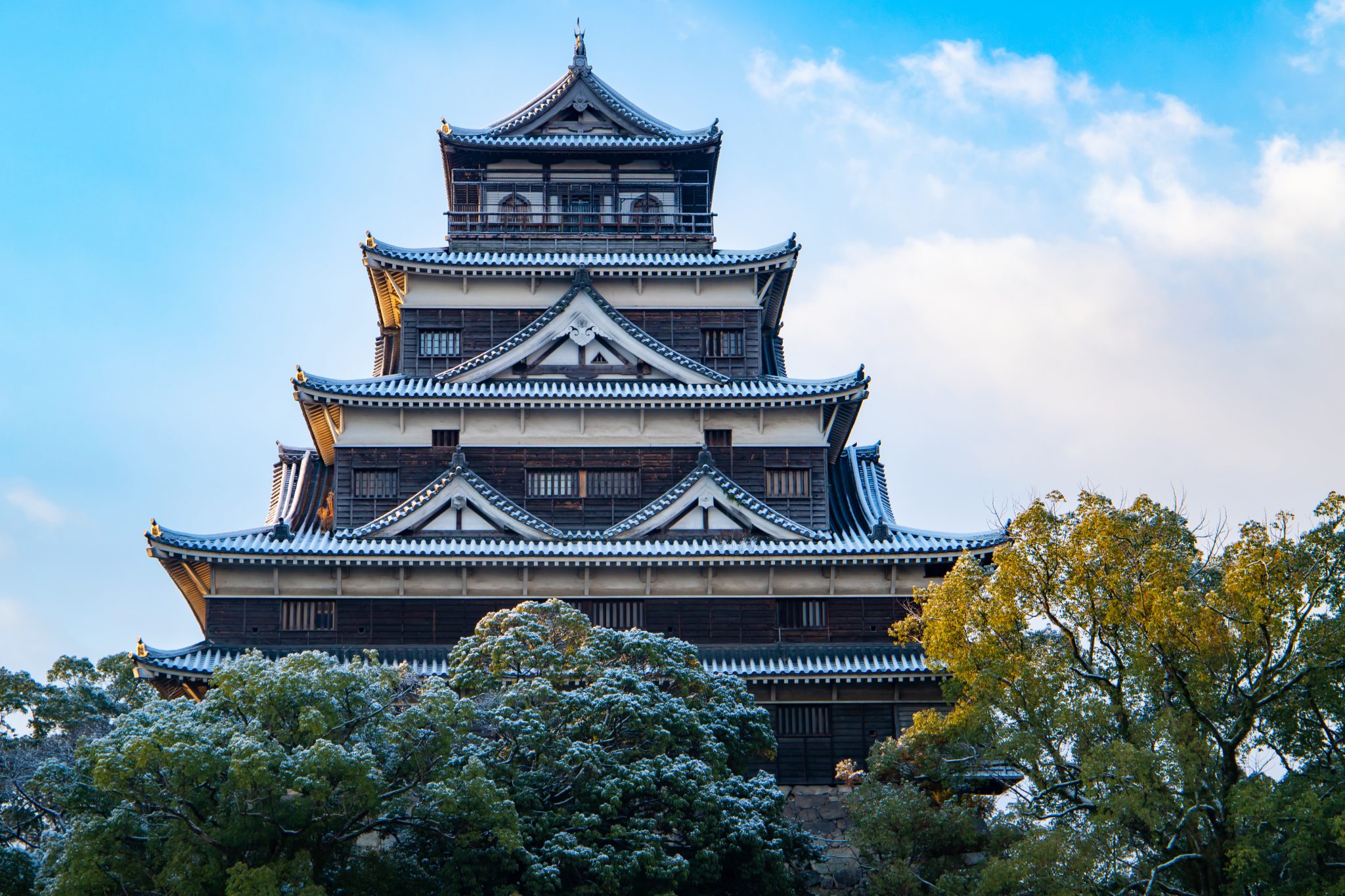 原画　「Castle」　城 Hiroshima Castle (広島城) - Joy in HIROSHIMA